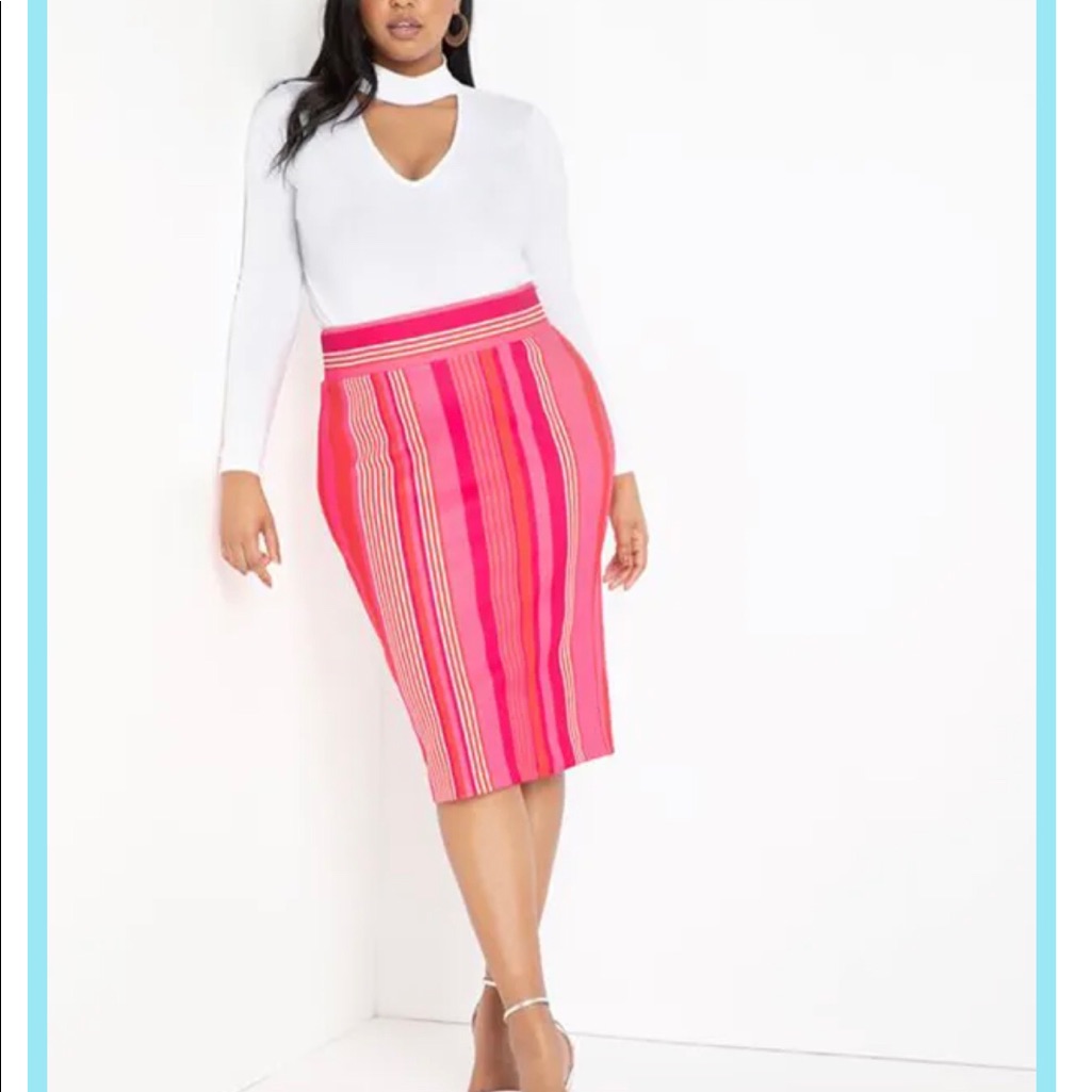 Neoprene Pencil Skirt